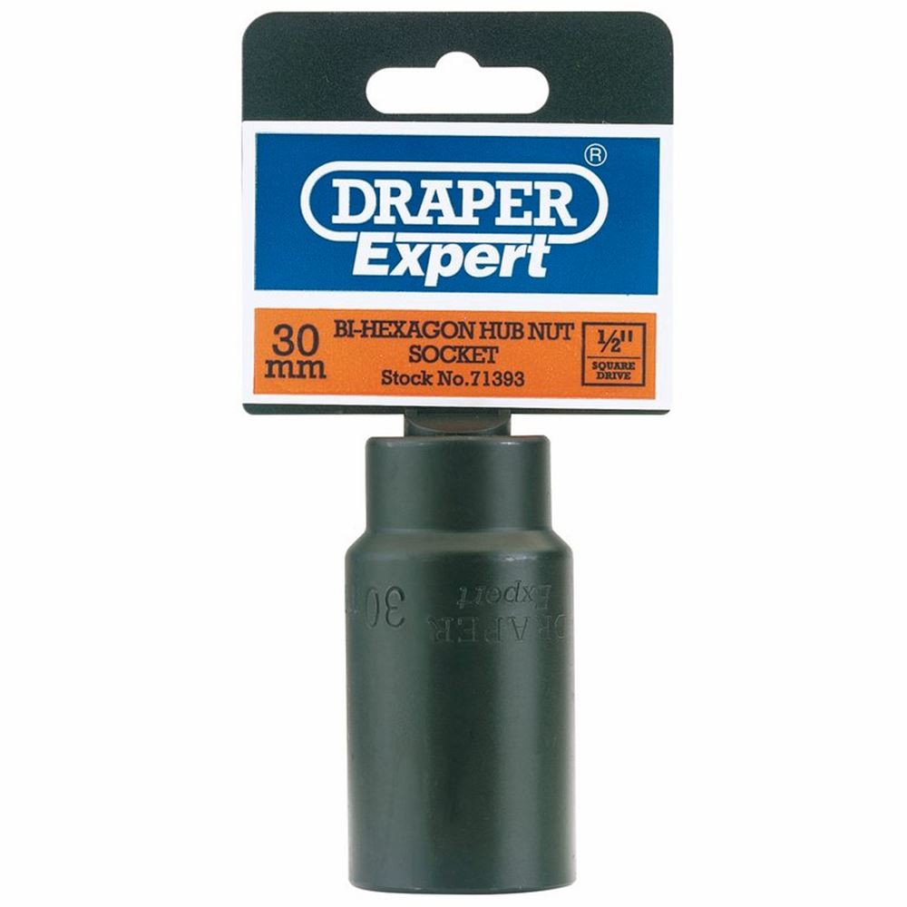Draper Expert 71393 Hub Nut Impact Socket 1/2In Sq. Dr. 30Mm Each - Image 3