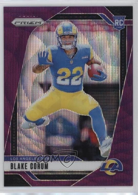 2024 Panini Prizm Rookies Purple Wave Prizm 82/99 Blake Corum #308 5z0