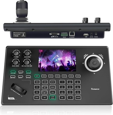 NDI PTZ Kamera Controller 4D Joystick 5 LCD Bildschirm Vorschau PoE IP PTZ Tastatur