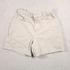 Vintage 90s Gitano Jeans Shorts Women's 10 Khaki High Rise Denim Mom 5.5"