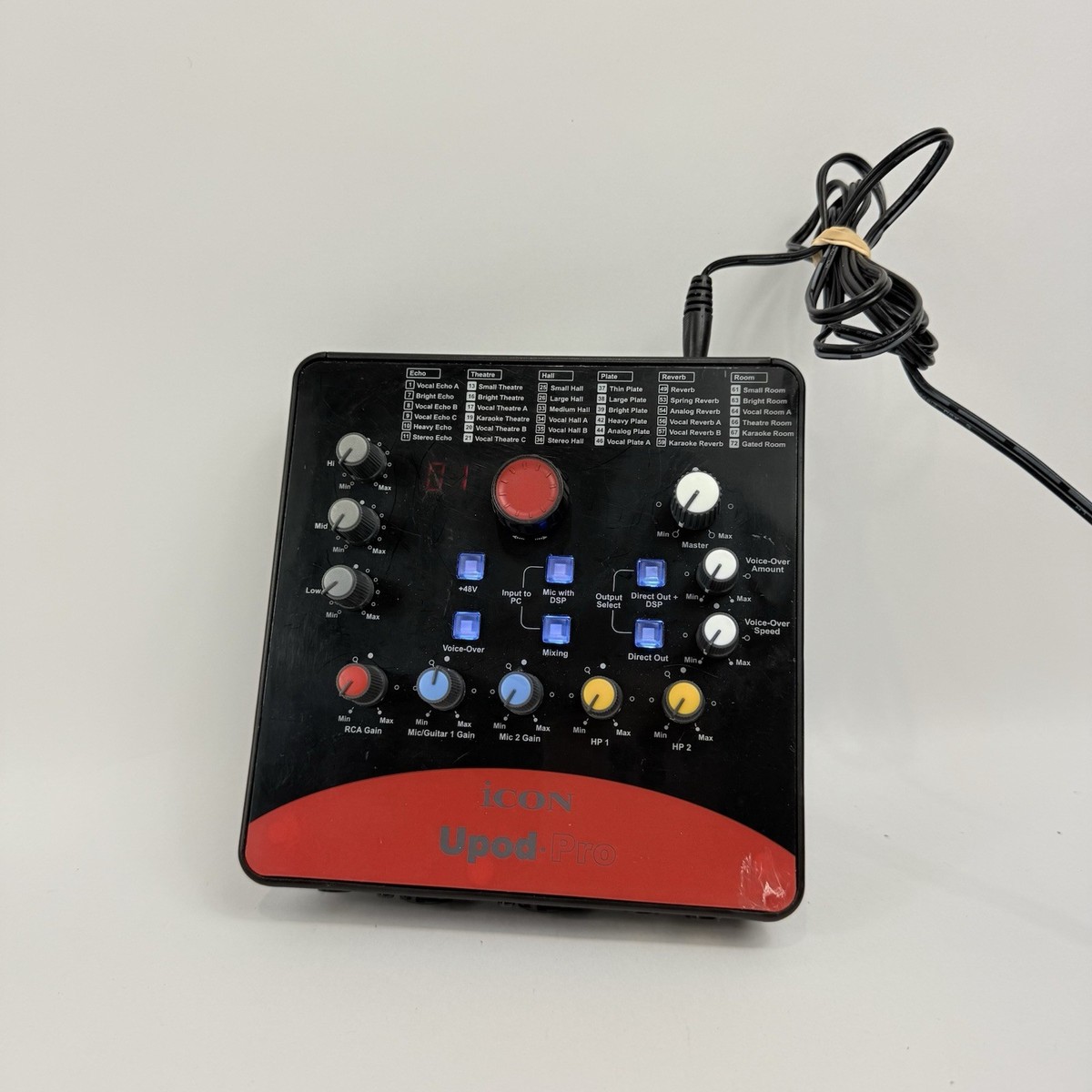 ICON UPOD PRO USB Sound Card Audio Interface w 72 DSP Effects for