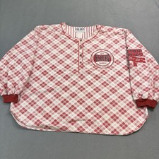 Vintage Esleep Jammies Plaid Henley Pajama Shirt 2XL Country Music Radio