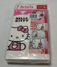 Hello Kitty 7 pack Girls Panties NEW IN BOX SEALED size 4