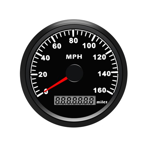 85mm Waterproof GPS Speedometer Gauge 0-160mph For Marine Boat Car Motorcycle - Picture 4 of 10