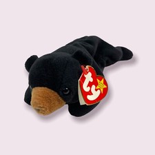 Ty Beanie Baby Blackie The Bear 1994! Mint Condition RARE Tag Errors