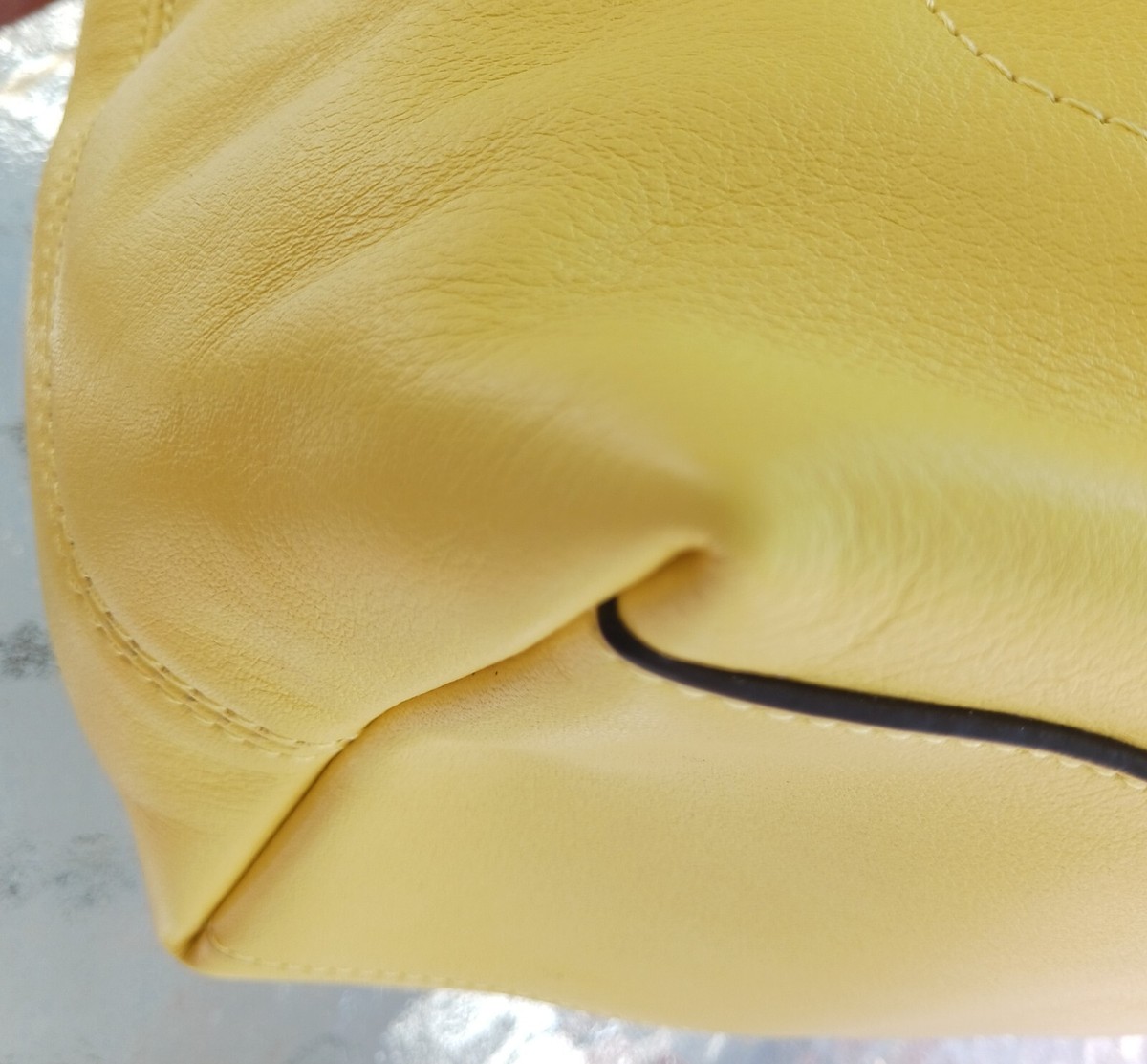 Coach 19889 MEDIUM Lemon Yellow Legacy Duffle Bag W/ Zip Closure