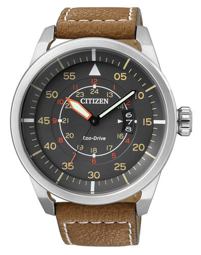 Citizen Herren Armbanduhr AW1360-12H Herrenuhr Lederarmband Edelstahl B-Ware - Bild 1 von 1