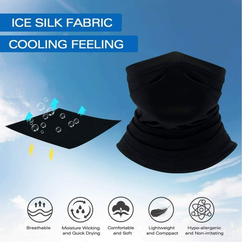 Cycling Fishing Face Mask Balaclava Scarf Neck Gaiter UV Shield Headwear Bandana - Picture 5 of 37