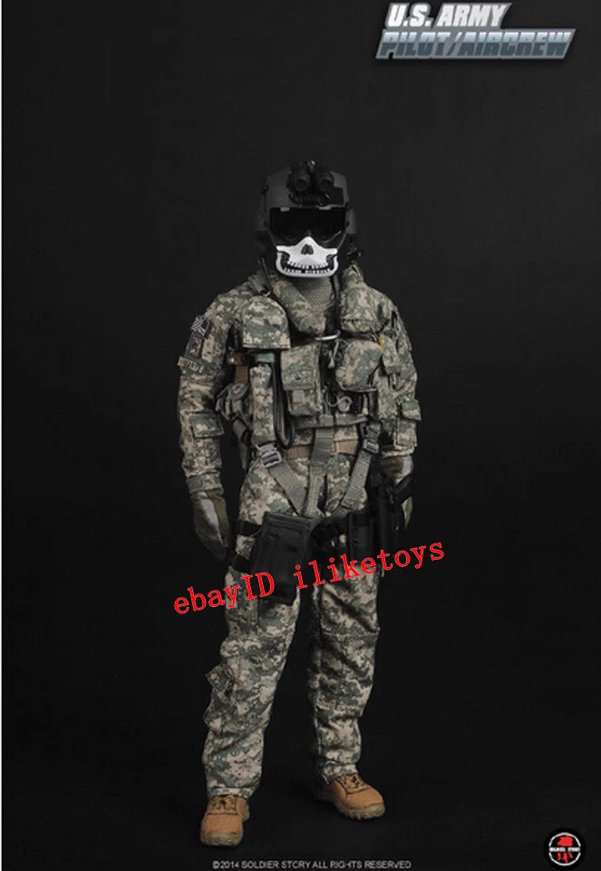 Soldierstory Ejército de los Estados Unidos Piloto Tripulación Soldado Escala 1/6 Figura de Acción Modelo Juguete Foto 3 de 4