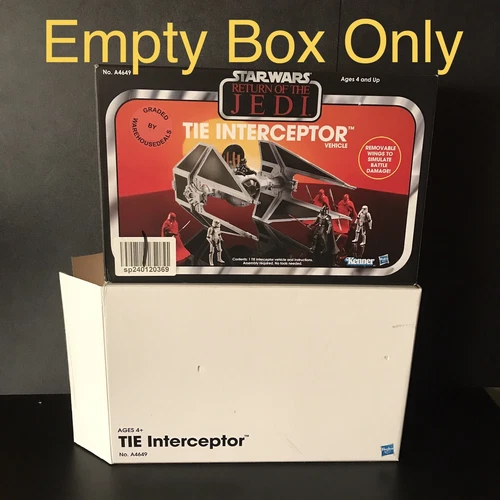 Star Wars TVC EMPTY BOX & Mailer ONLY Amazon Exclusive Tie Interceptor Artwork