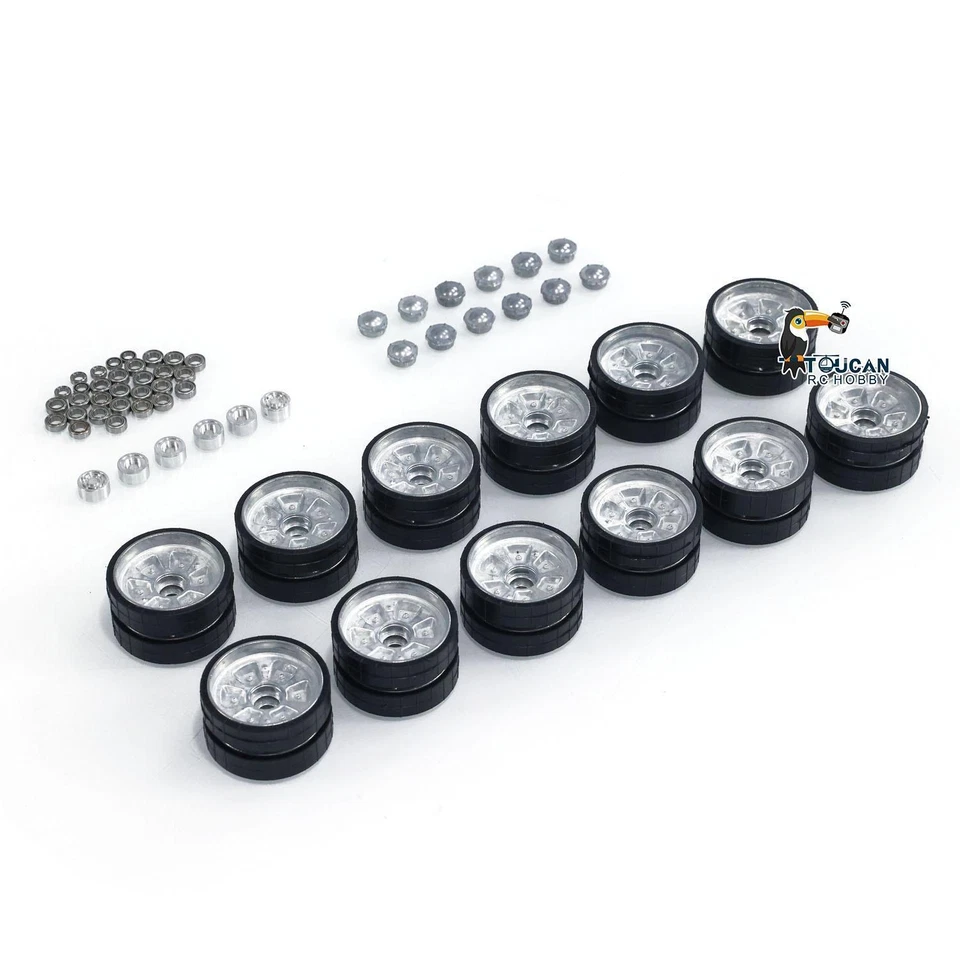 Henglong 3938 Metal Road Wheel DIY Spare Part for 1/16 Russian T90 RC Tank Model - Image 2 of 4