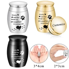 1.57Inches Customized Small Cat Urn for Ashes Personalized Cremation Urn for Pet