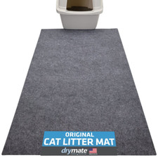 CAT LITTER BOX MAT 44" x 29" Less Litter Tracking Made In USA Machine Washable 