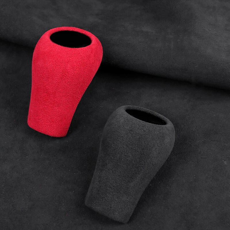 Cubierta de perilla de cambio de marchas de gamuza Alcantara para Mercedes Benz W204 CLS CLASE C E A G Foto 4 de 4