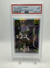 2013 Topps Chrome #50 Tom Brady (White Jersey-Refractor) (PSA 9)