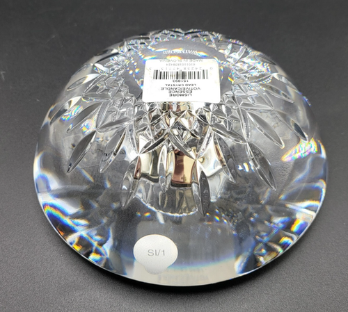 Two Waterford Crystal "Lismore" Round Votive- Candle Holder 6” Wide MINT - Picture 17 of 20