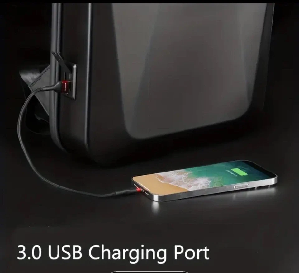 特斯拉防盗旅行/学校男女护照笔记本电脑USB背包防水 — 第 3/4 张图片