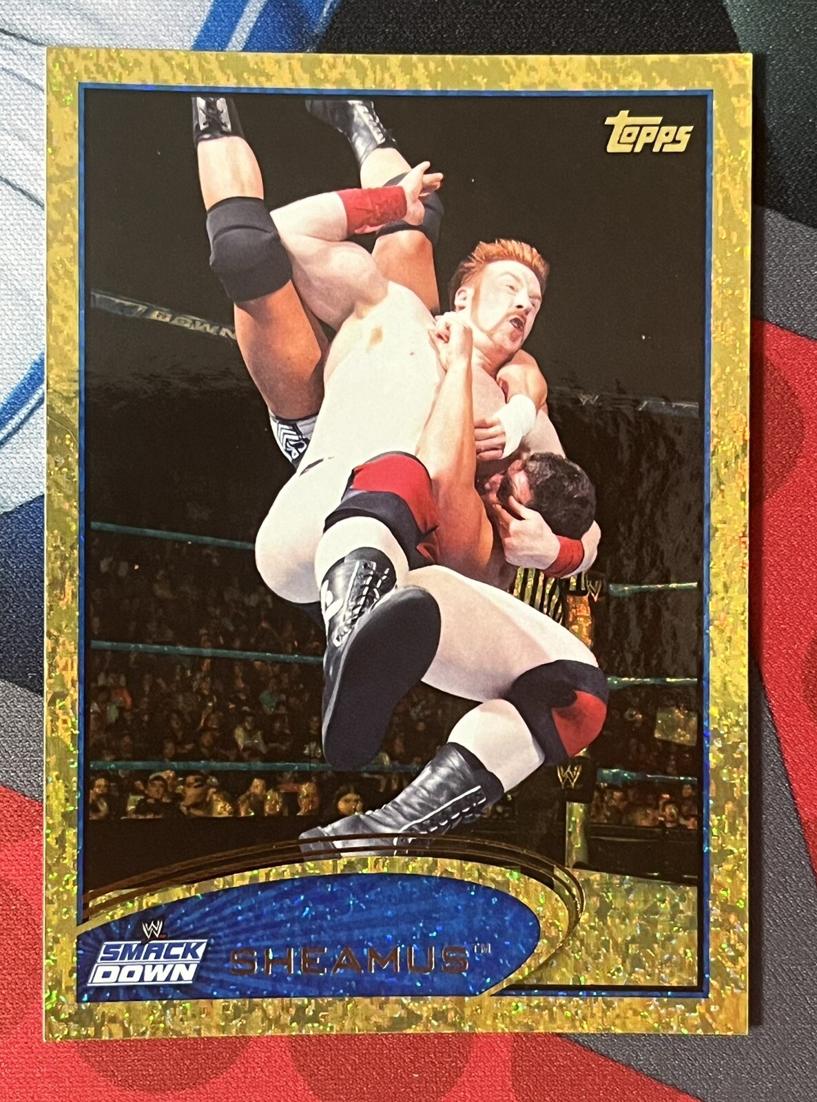 2012 Topps WWE Sheamus Gold Parallel #4