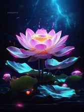 Digital Image Picture Photo Wallpaper Background Desktop AI Art Lotus Flower