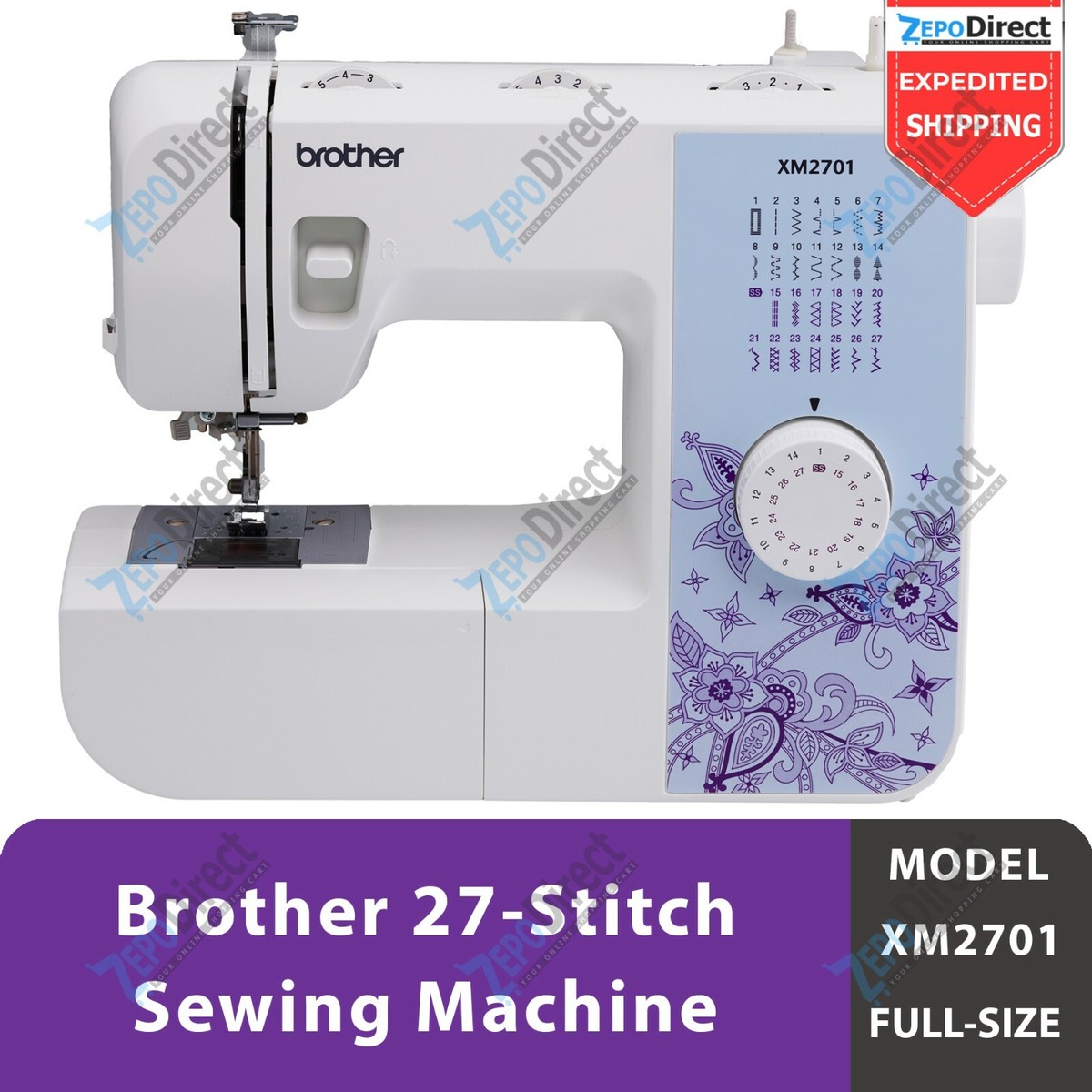 Brother XM2701 - 27 Stitches Lightweight Full Featured Sewing