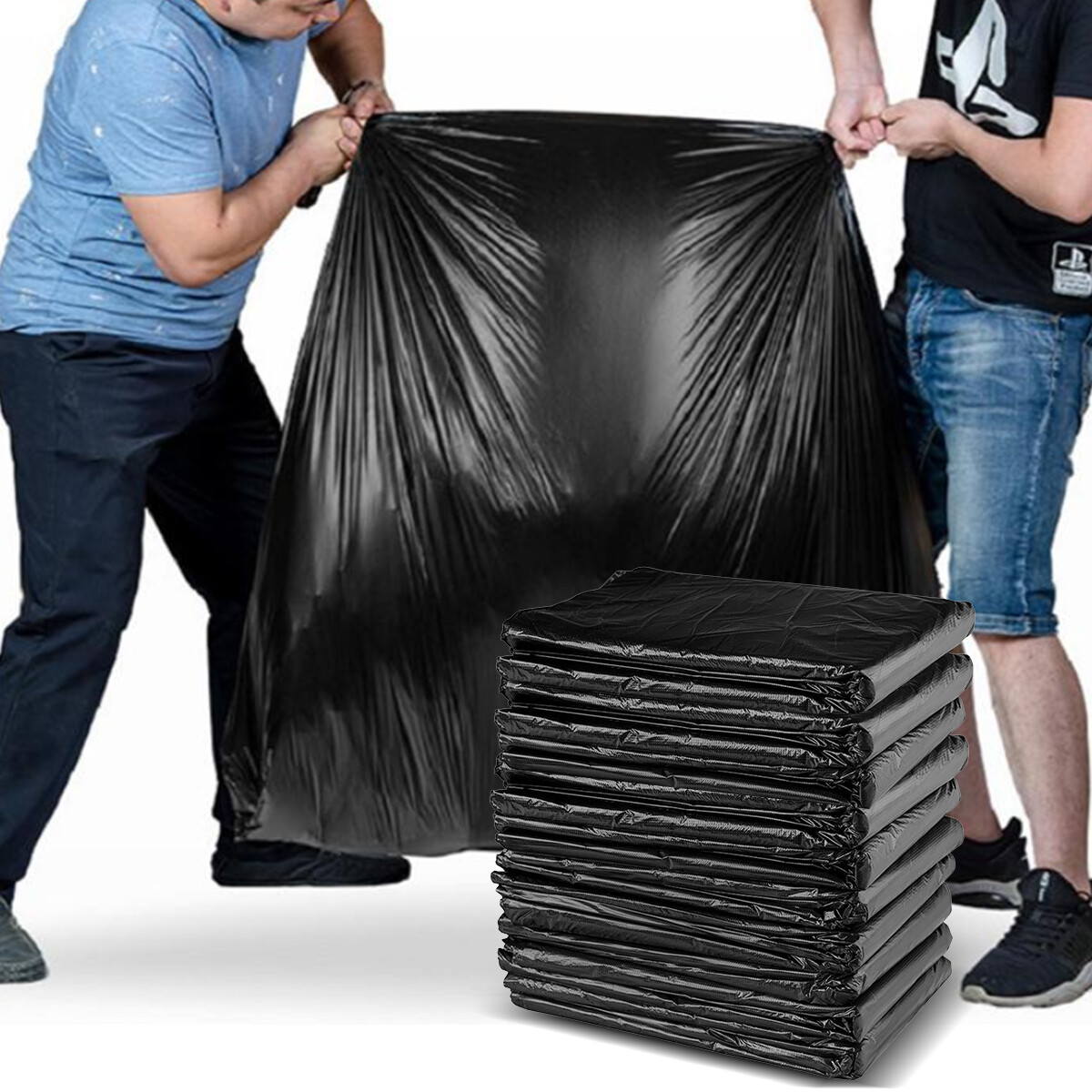 Extra Large Heavy Duty Rubbish Bags Garden Garbage Wheelie Bin Liners