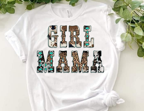 Girl Mama Cow Print Womens Unisex 2X 