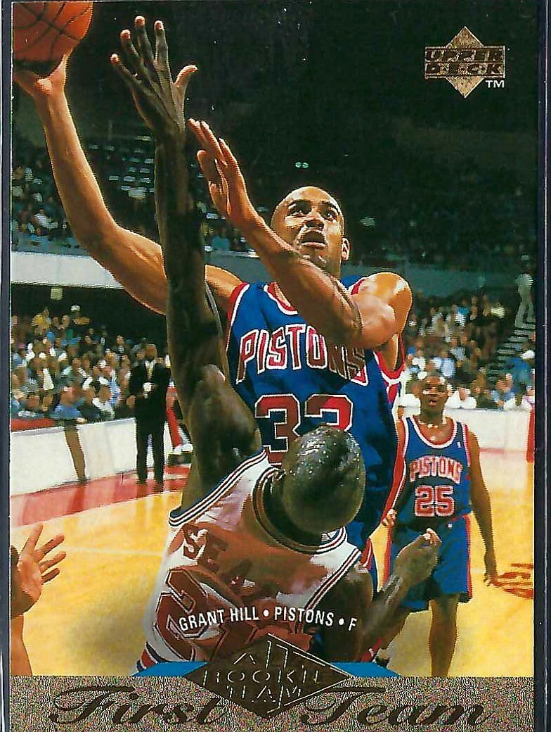 1995-96 Upper Deck All Rookie Team First Team Grant Hill - Pistons