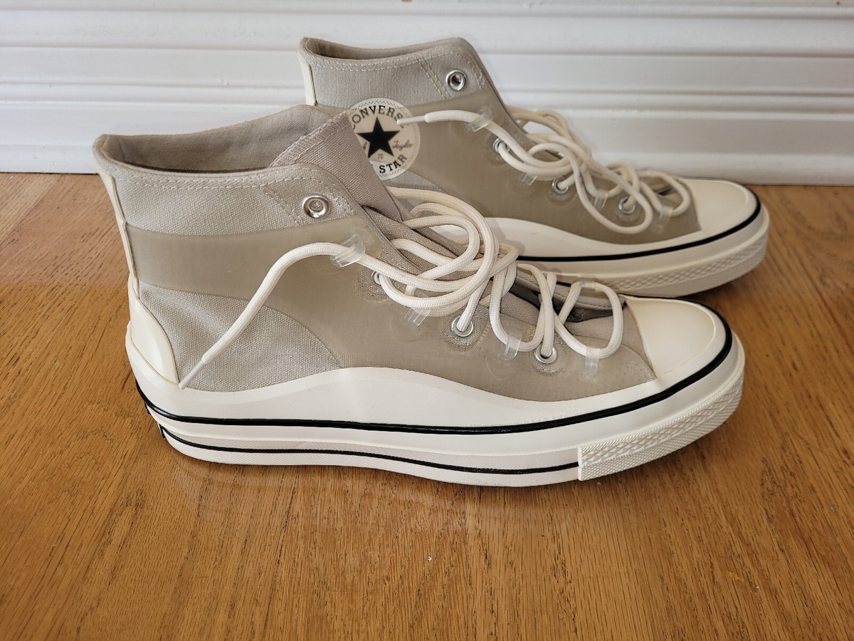 Converse Chuck 70 Utility High Top Sneakers Beige Size Mens