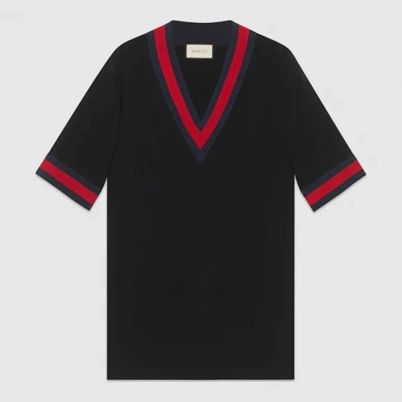 Gucci v maillot col robe it40 neuf