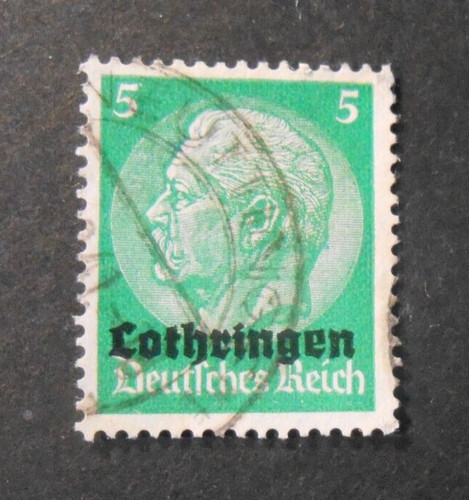 GERMANY GERMANY 1940 ALSACE Alsace -Lorraine LORRAINE ORIGINAL PACKAGING 5pf USED Mic.3