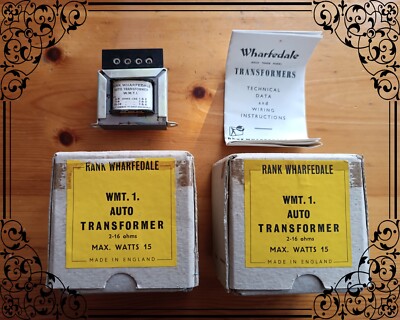 NOS Wharfedale WMT-1 Ratio Matching Transformers (Pair)
