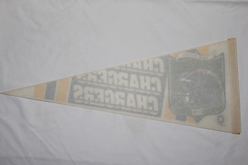 Vintage SAN DIEGO CHARGERS NFL Full Size Felt Pennant 12x30" 90s Wincraft - Picture 5 of 5