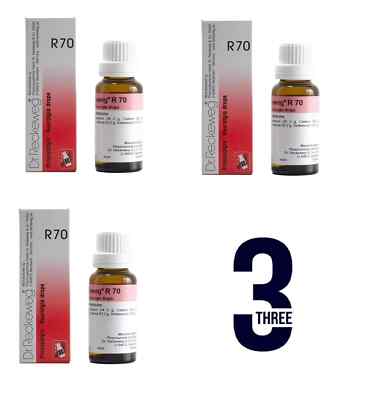 3xDr. Reckeweg R70 Drops 22ml | Nerve Discomfort & Tingling Support Free Ship