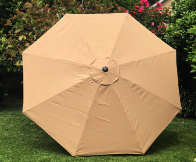 ebay patio umbrella covers Patio Umbrella Canopy Top Cover Replacement SAND Fit 10Ft 8-rib Umbrella