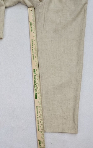 Jantzen Classics Women's Pants SIze 16 Beige Pleated High Rise - Picture 8 of 15