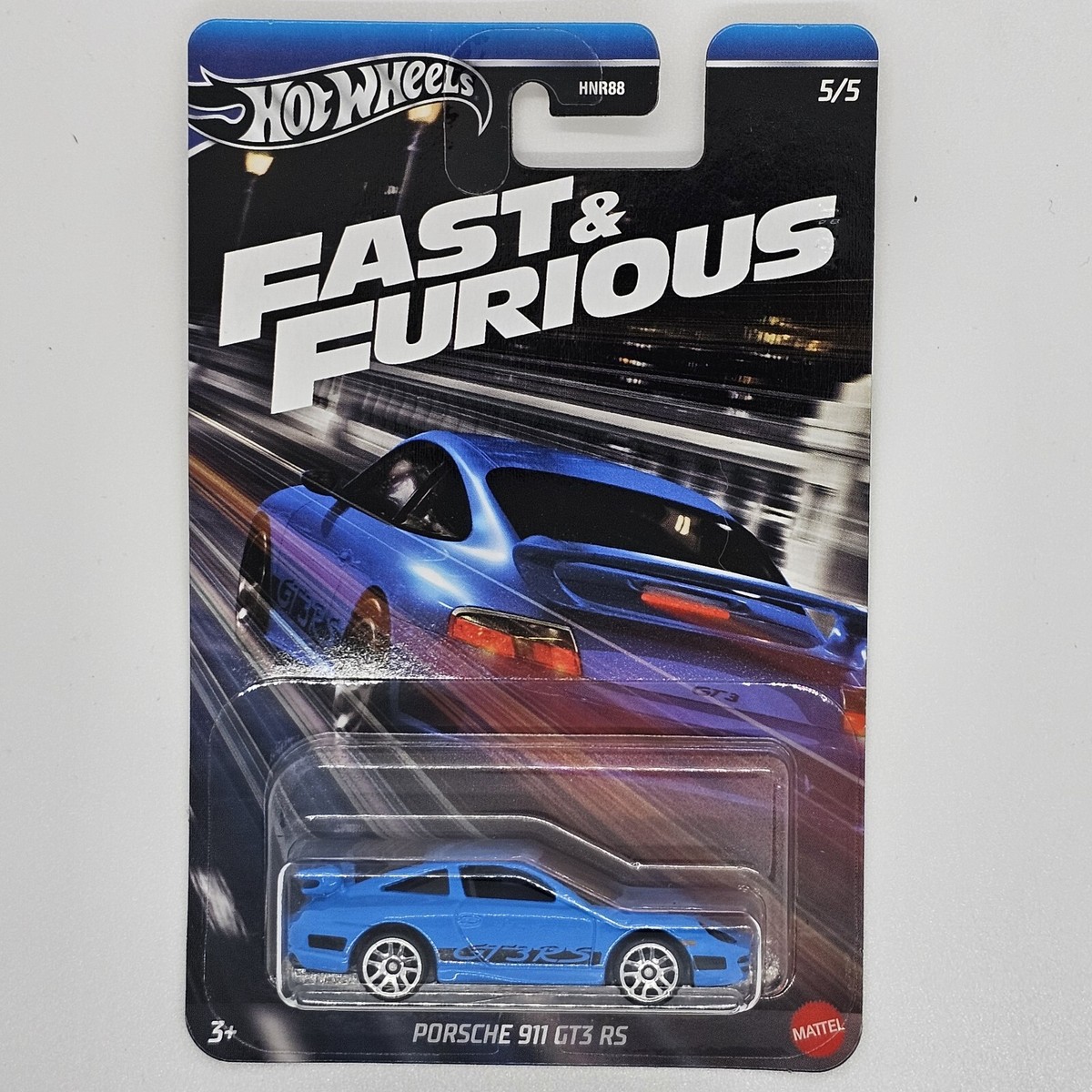 ポルシェ　911　Fast&Furious　GT3 RS　ホットウィール　２ HOT WHEELS PORSCHE 911 GT3 RS BLUE SERIES FAST AND FURIOUS