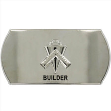 GENUINE U.S. NAVY ENLISTED SPECIALTY BELT BUCKLE: BUILDER: BU