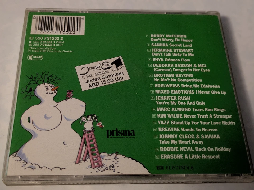 Various Formel Eins Top Hits brandneu 1988 Bobby McFerrin Kim Wilde Jennifer Rus - Bild 4 von 4