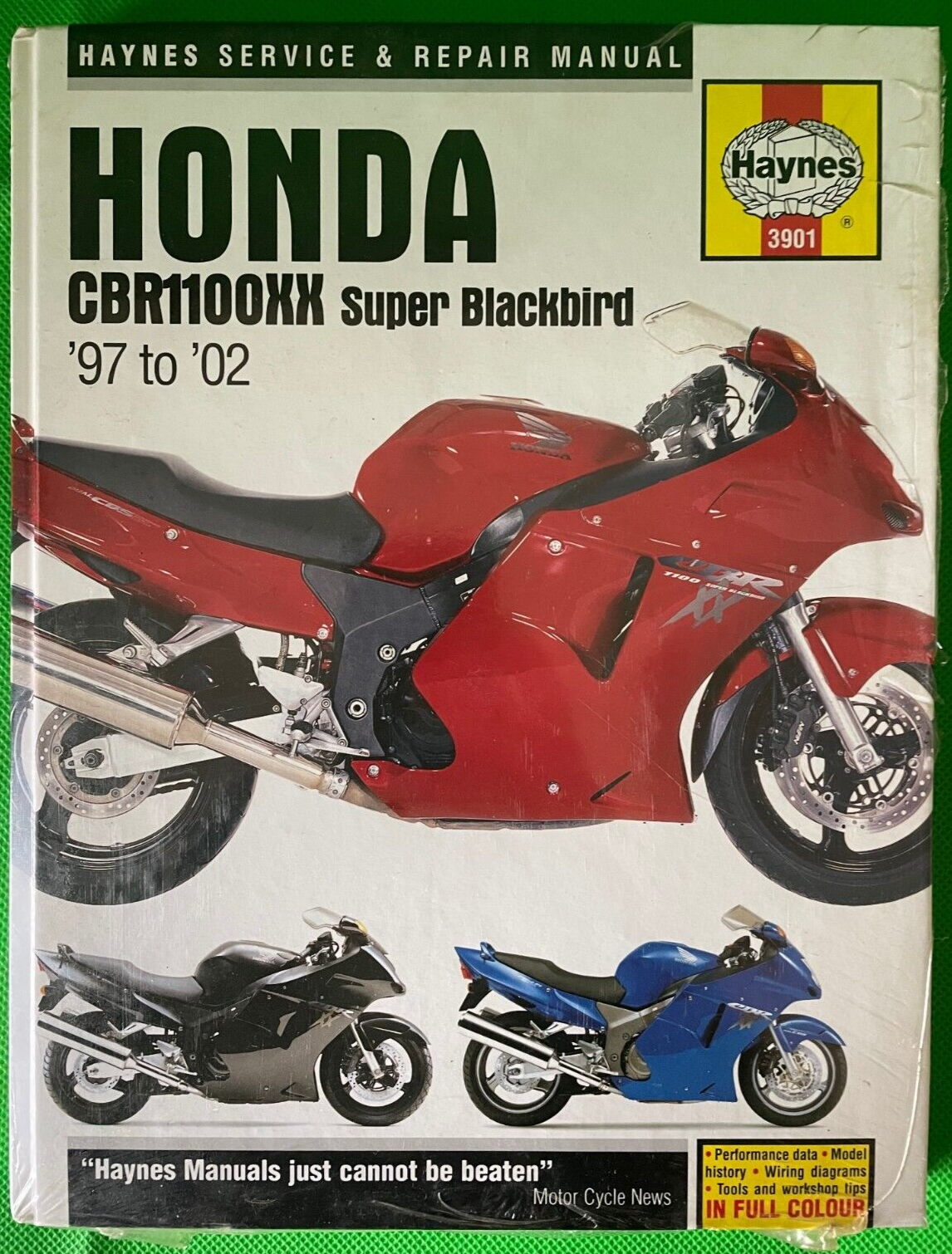 HAYNES ""HARDBACK"" MOTORCYCLE WORKSHOP MANUAL - HONDA CBR1100XX SUPER BLACKBIRD