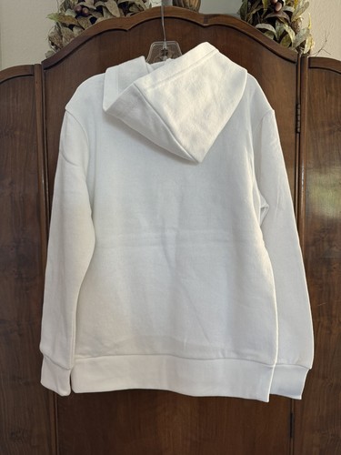Calvin Klein Childs' Pullover Fleece Hoodie Old School White Size S / P / CH (8) - Picture 6 of 6