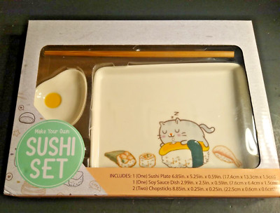 Anime Cat theme Make Your Own Sushi Set Version 2