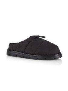 100% AUTHENTIC NEW WOMEN PRADA QUILTED NYLON MULE FLAT SLIPPERS US 9.5