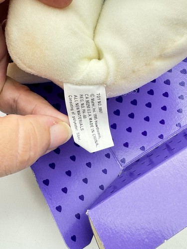 Vintage Mattel 1985 Angel Bunny Soft Grabber Infant Plush Rattle in Original Box - Picture 13 of 17