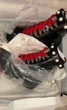 Awesome Original Gucci Black Leather Ankle Boot From Photoshoot Sample