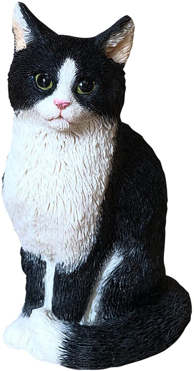 Cat Resin Outdoor Tree Sculpture Gift Garden Terrace Lawn Outdoor Cat ...