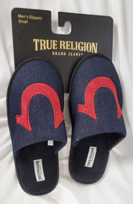 True Religion Navy Horseshoe house shoes True Religion Men main image 2