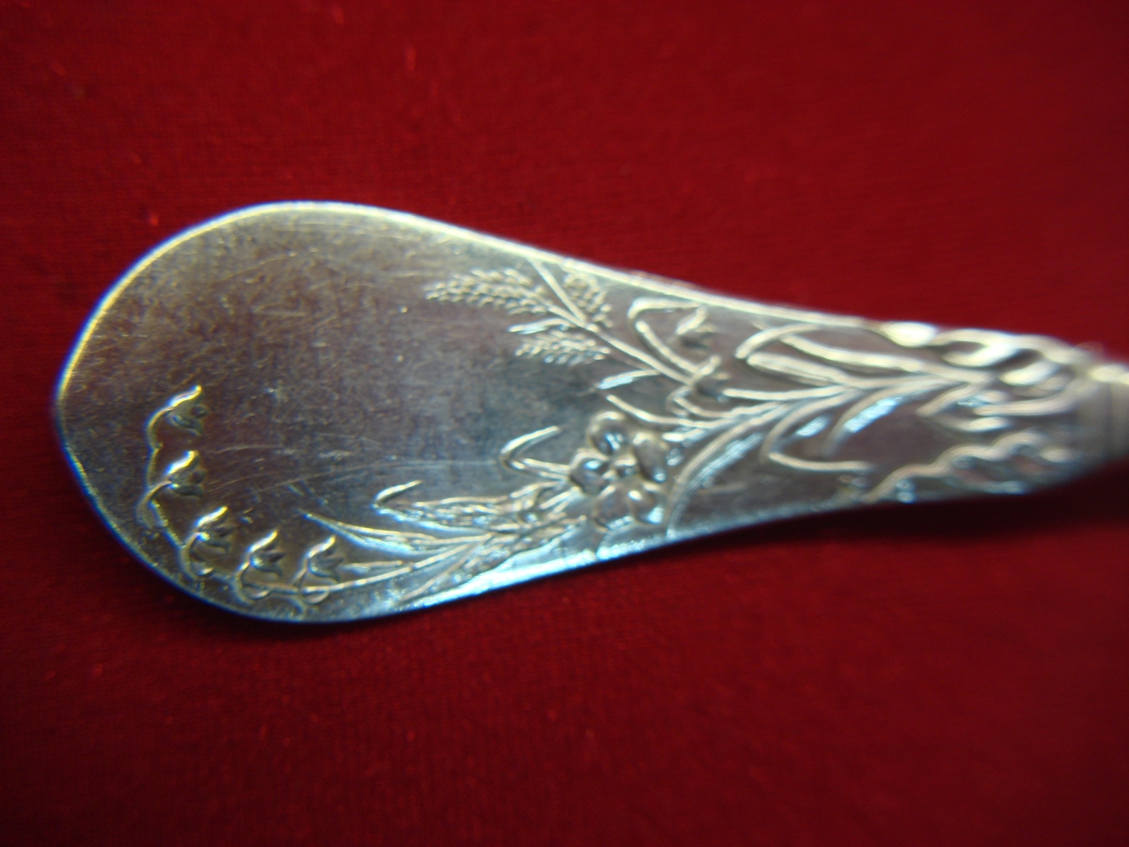 REDFIELD & RICE LILY PATTERN TEASSPOON VICTORIAN ERA SILVER PLATE