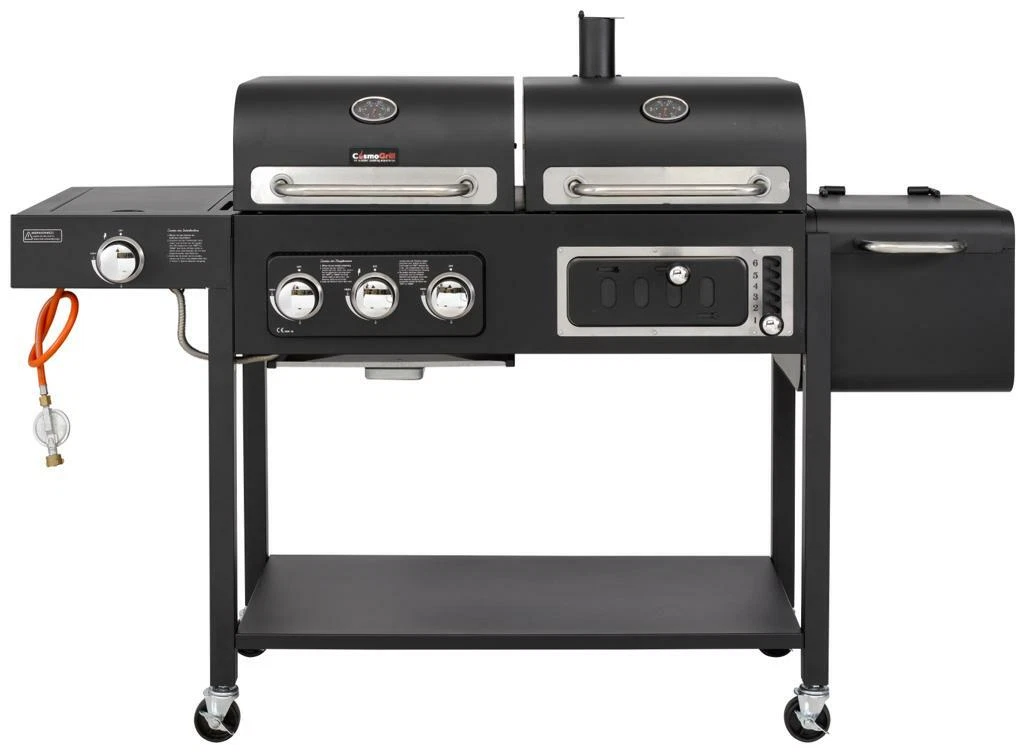 CosmoGrill Hybrid Barbecue Duo Dual Fuel Gas Grill Charcoal Smoker Portable Bbq
Opens in a new windo