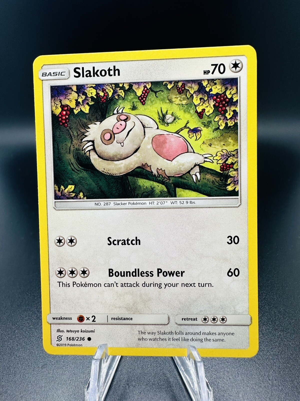 Pokemon TCG - Slakoth 168/236 - Unified Minds 2019 | eBay