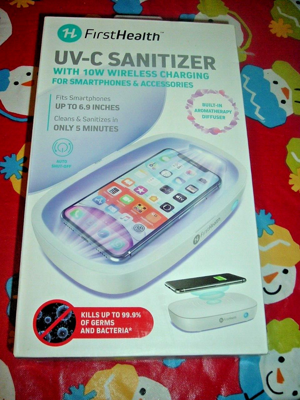 FIRST HEALTH UV-C Sanitizer for Smart Phones FH 7014WH NEW SEALED